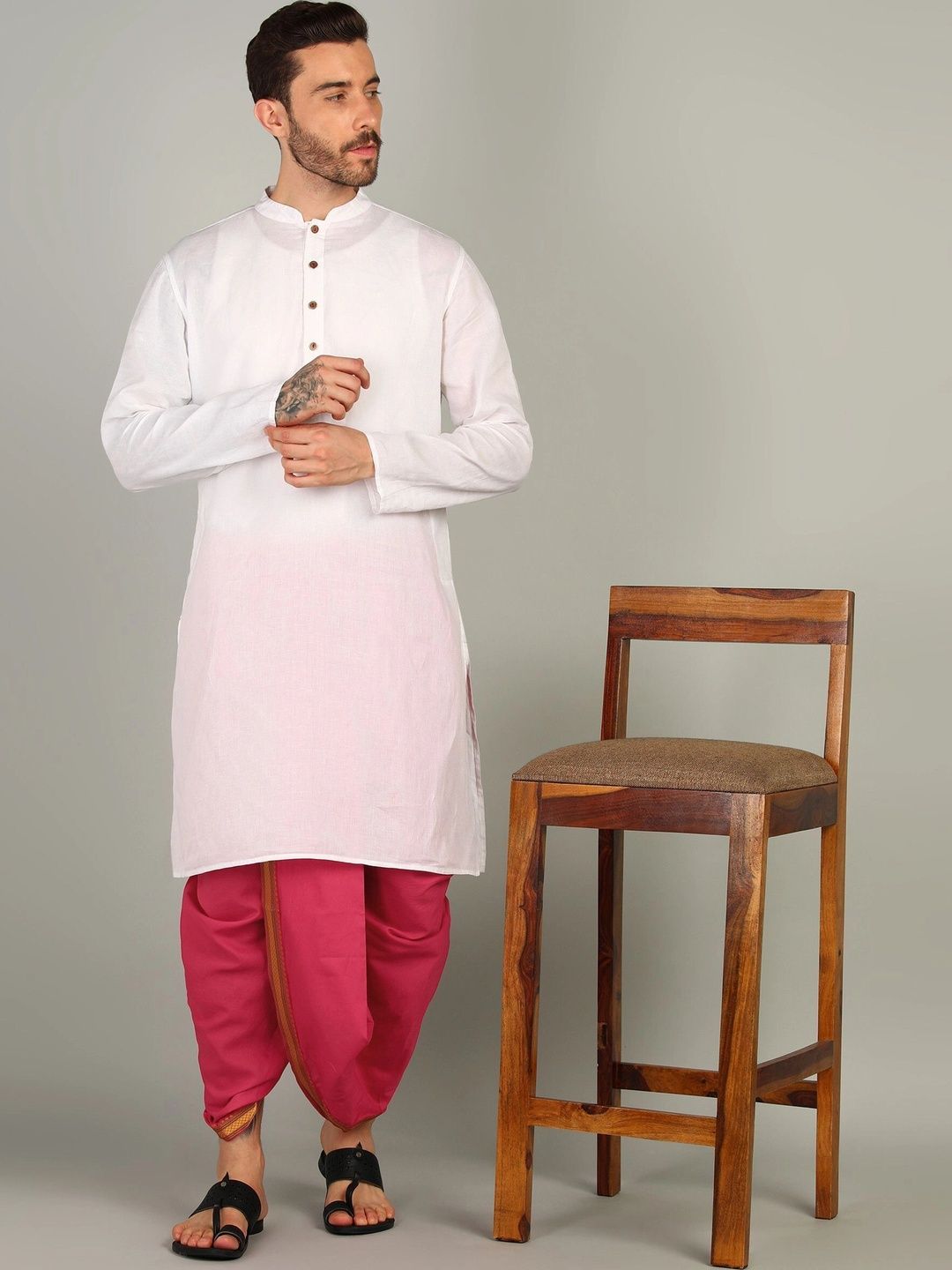 Radhika Handloom Men Dhoti Dhotis-picture-35