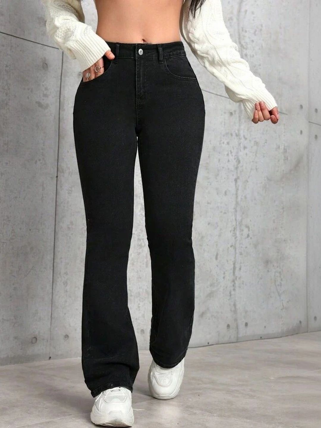 H&H Women Bootcut High-Rise Stretchable Jeans-picture-46