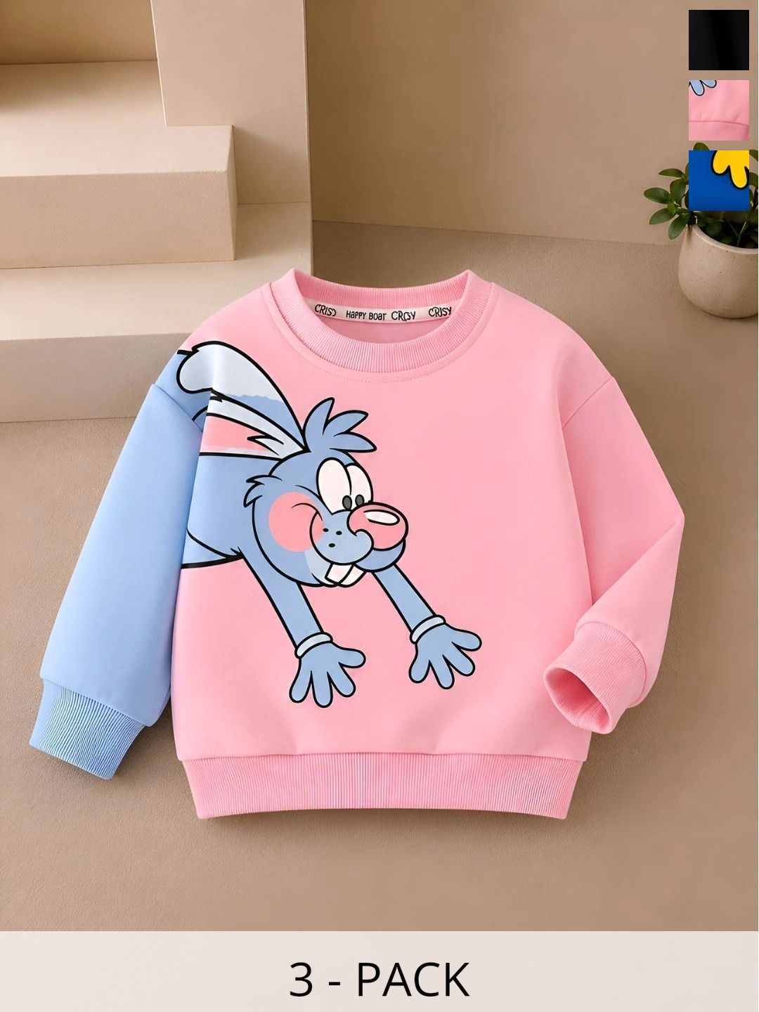 CUTE N TIGHT Unisex Kids Colourblocked Sweatshirt-picture-55