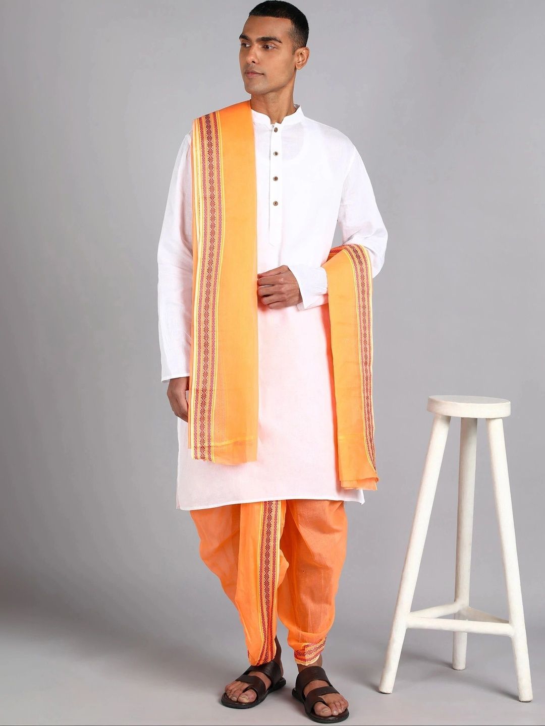 Sac Shree Aparajeet Creations Men Cotton Dhoti Dhotis-picture-35