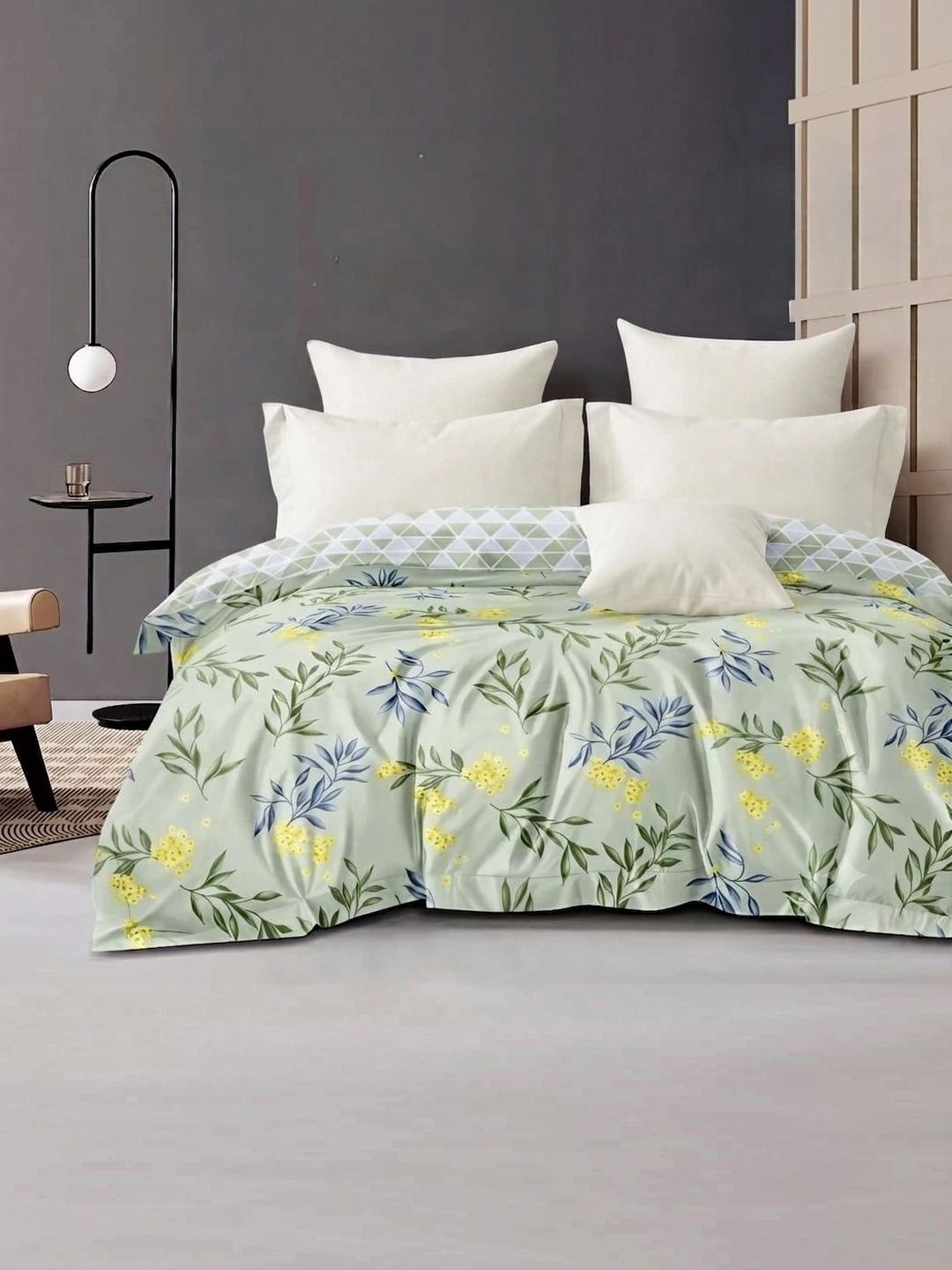 CHICERY Multicoloured Floral AC Room 210 GSM Quilt-picture-13