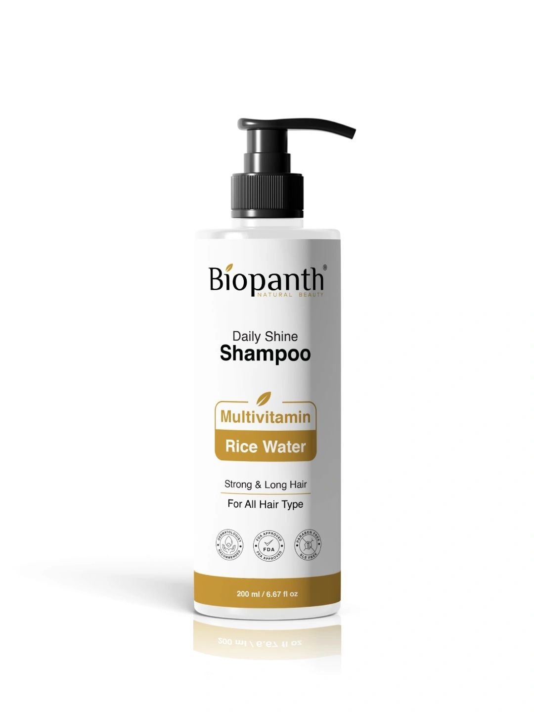 BIOPANTH Daily Shine Shampoo With Multivitamins & Rice Water - 200 ml-picture-3