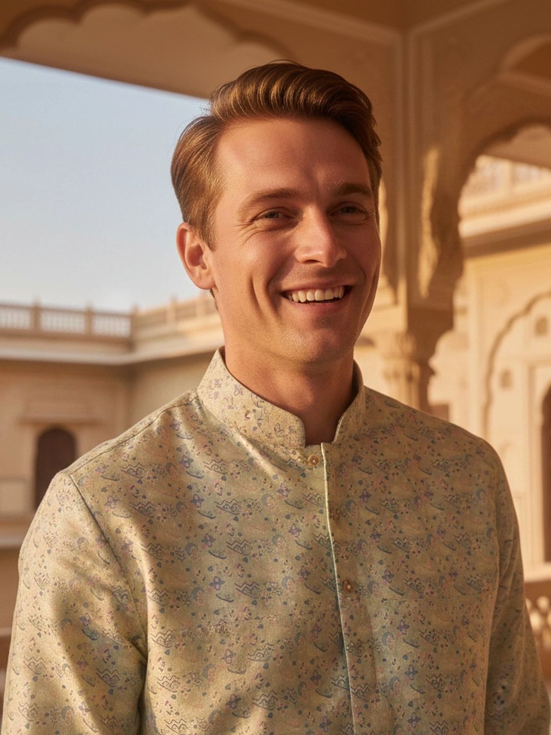 VOZIA Men Ethnic Motifs Printed Kurta-picture-28