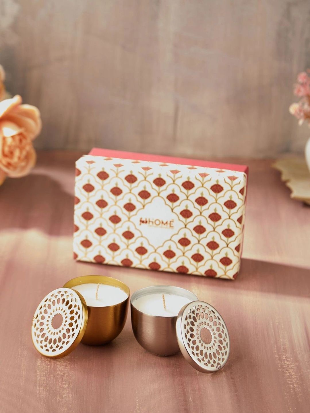 Fabindia Gold-Toned & Silver-Toned 2 pieces Jar Candle-image-24