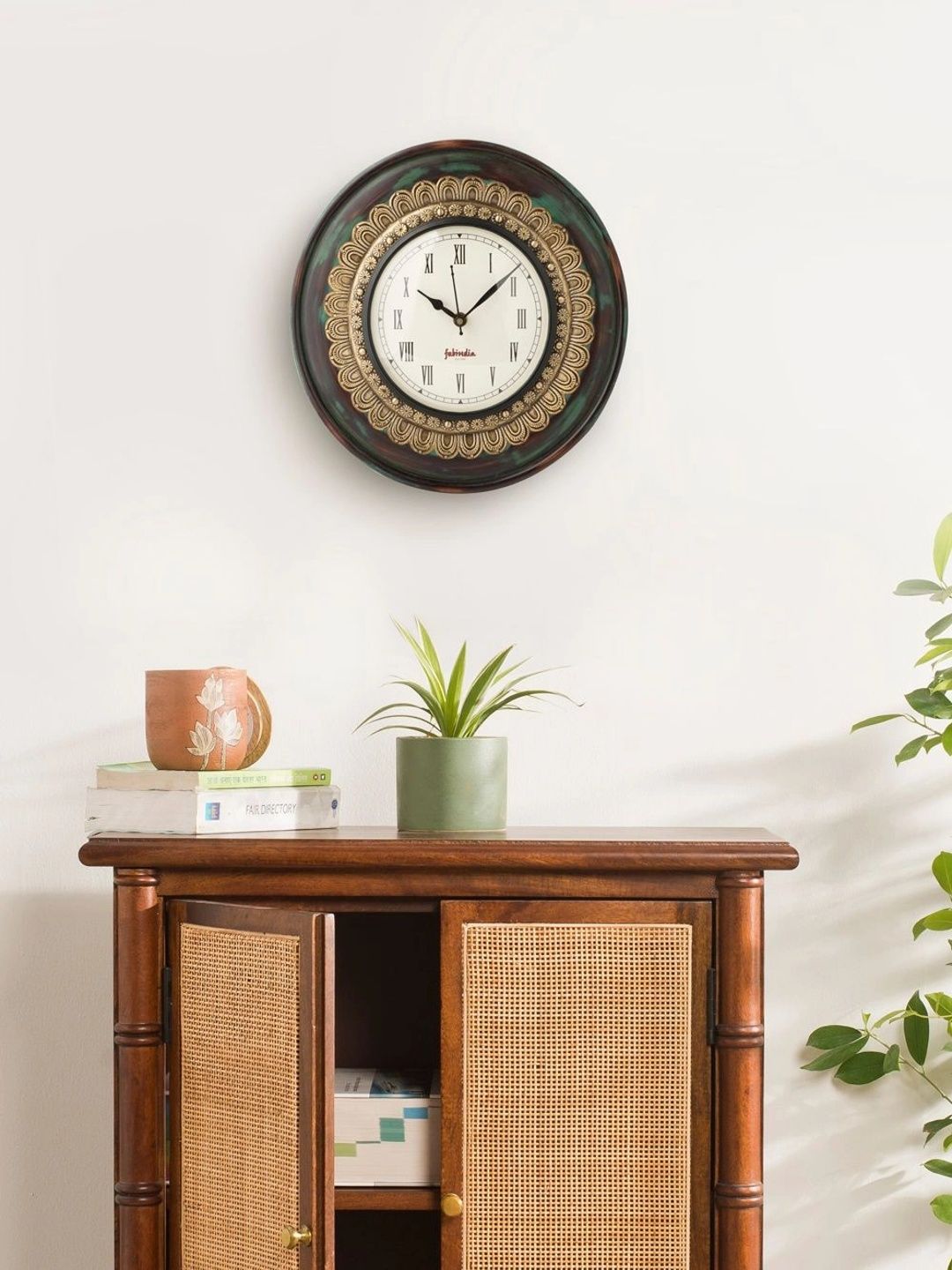 Fabindia Multicoloured Wall Clock-image-14
