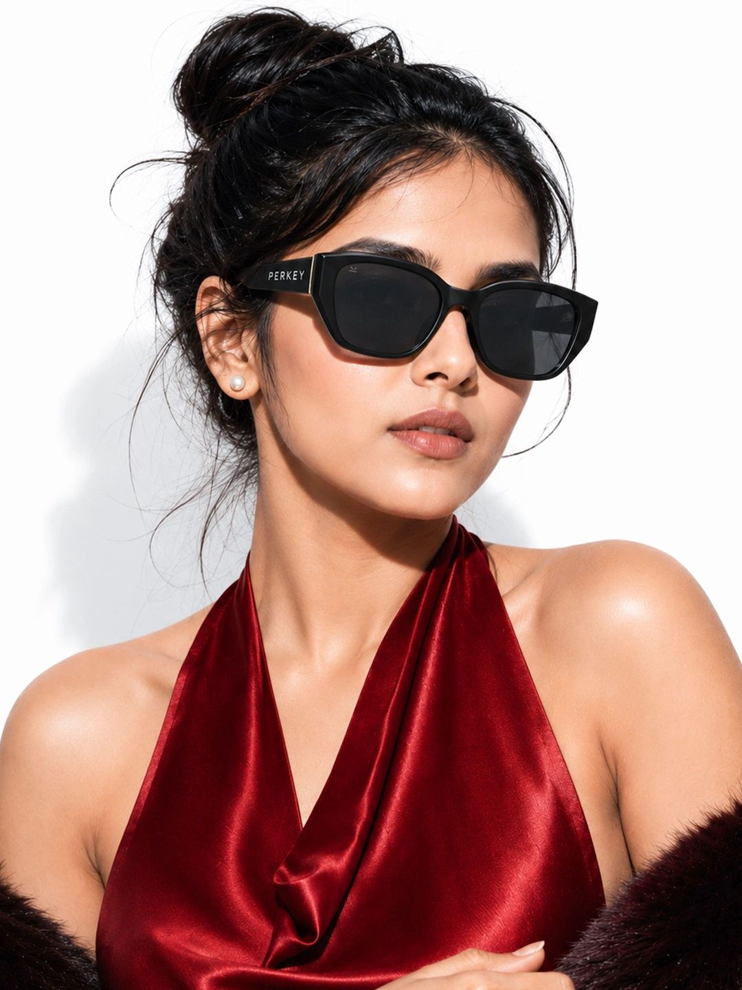 PERKEY Unisex Black Lens & Black Other Sunglasses with-picture-56