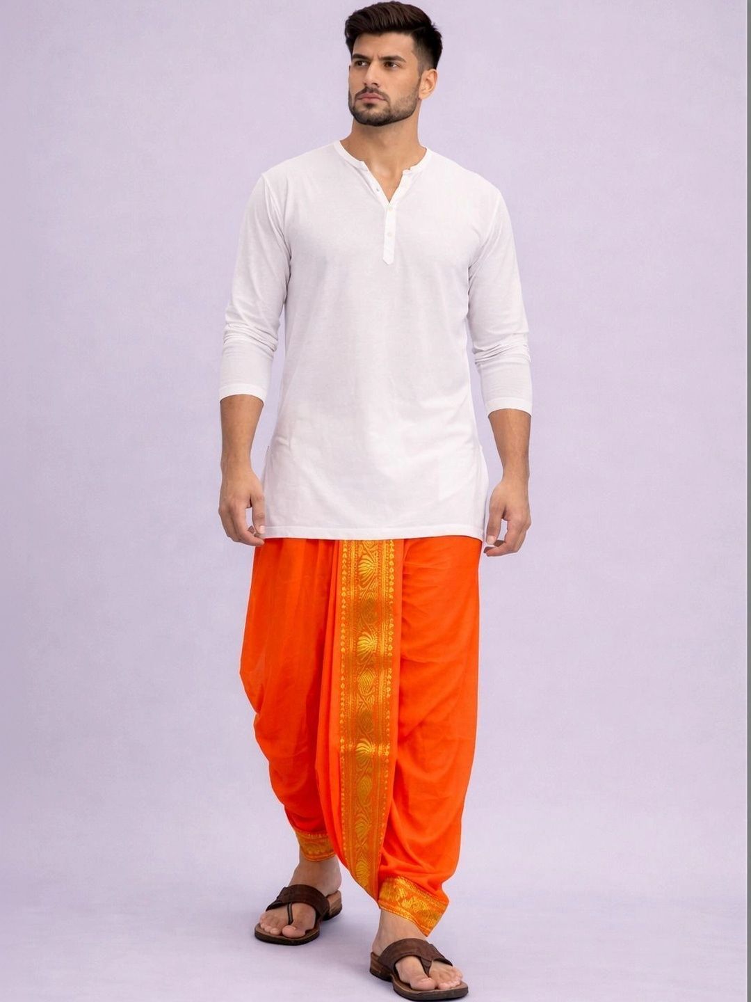 Radhika Handloom Men Embroidered Dhoti Dhotis-picture-55