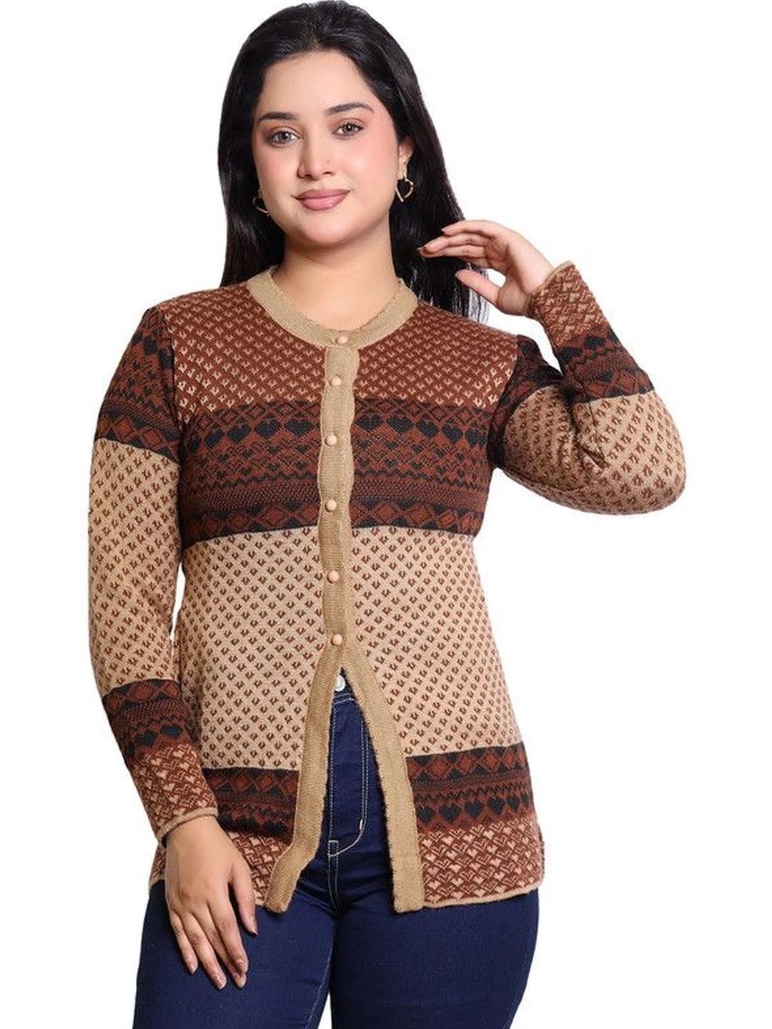 Grand Line Women Printed Cardigan-picture-45