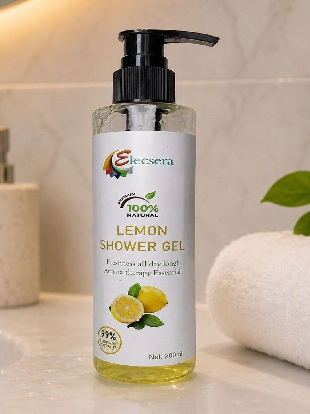 Elecsera Lemon Shower Gel For Hydration - 200 ml-picture-5