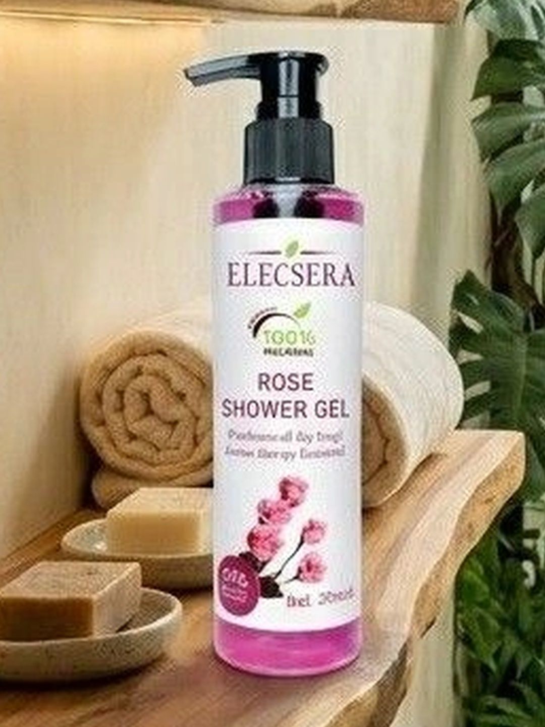 Elecsera Rose Shower Gel For Hydration - 200 ml-picture-3