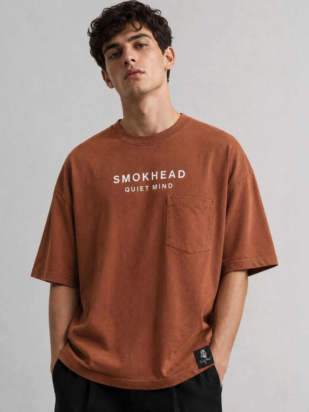 SMOKHEAD Men Typography Printed Bio Finish Pockets T-shirt-picture-31