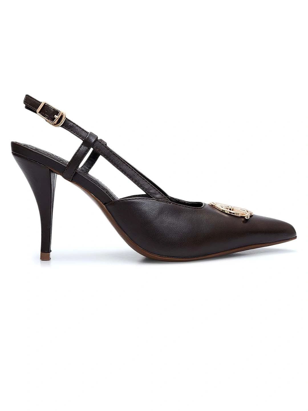 ROSSO BRUNELLO Leather Stiletto Pumps with Buckles-picture-38
