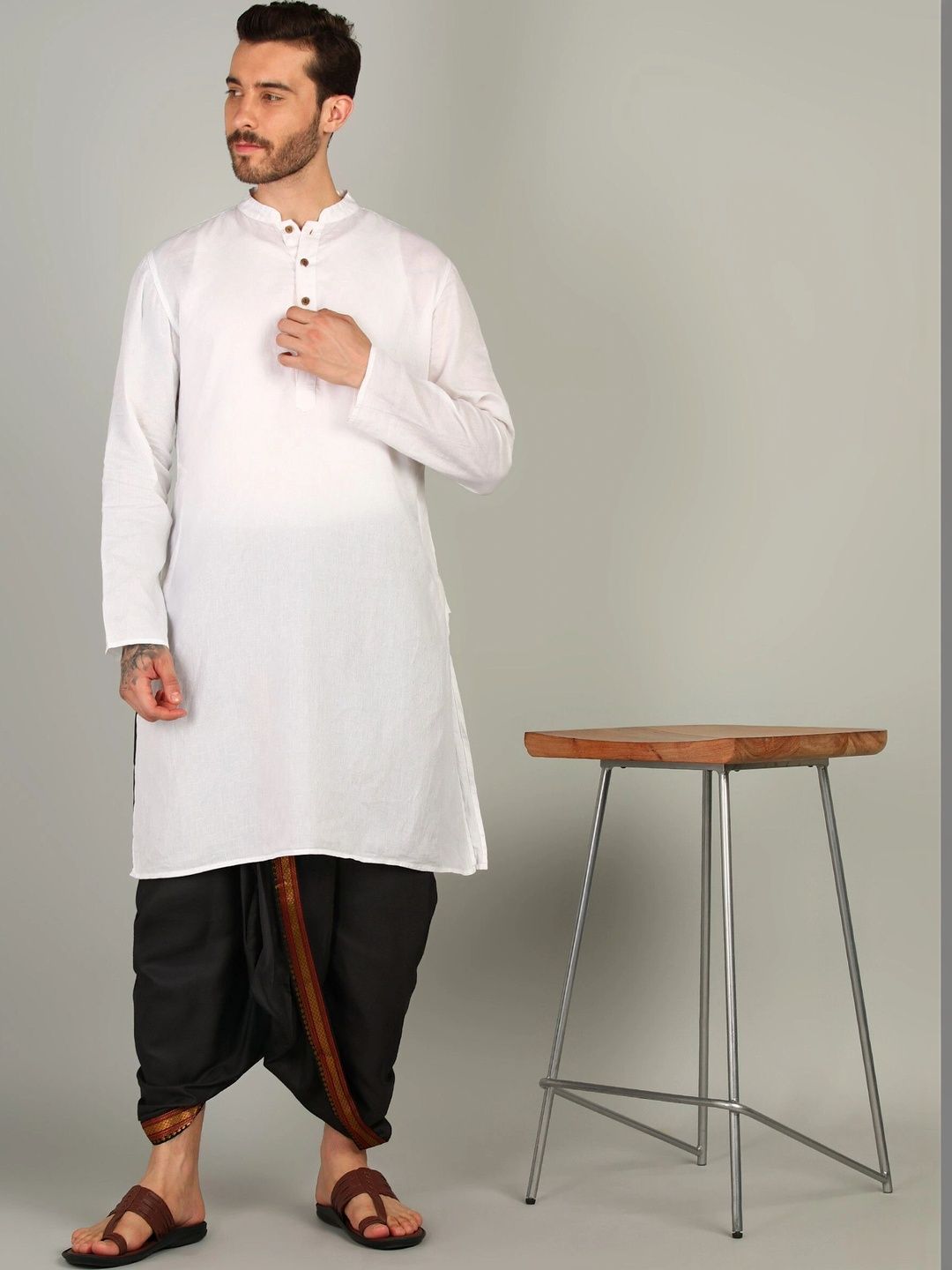 Radhika Handloom Men Dhoti Dhotis-picture-19