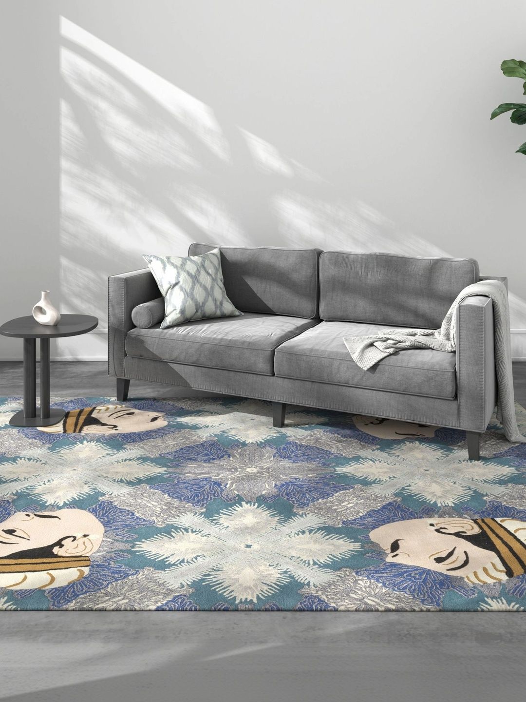 Jaipur Rugs Blue Traditional Hand-Tufted Woollen Carpet-image-13
