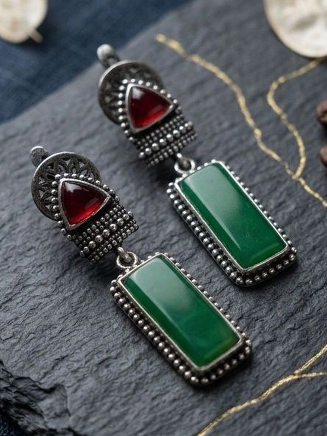Angel Creation Geometric Drop Earrings-picture-38
