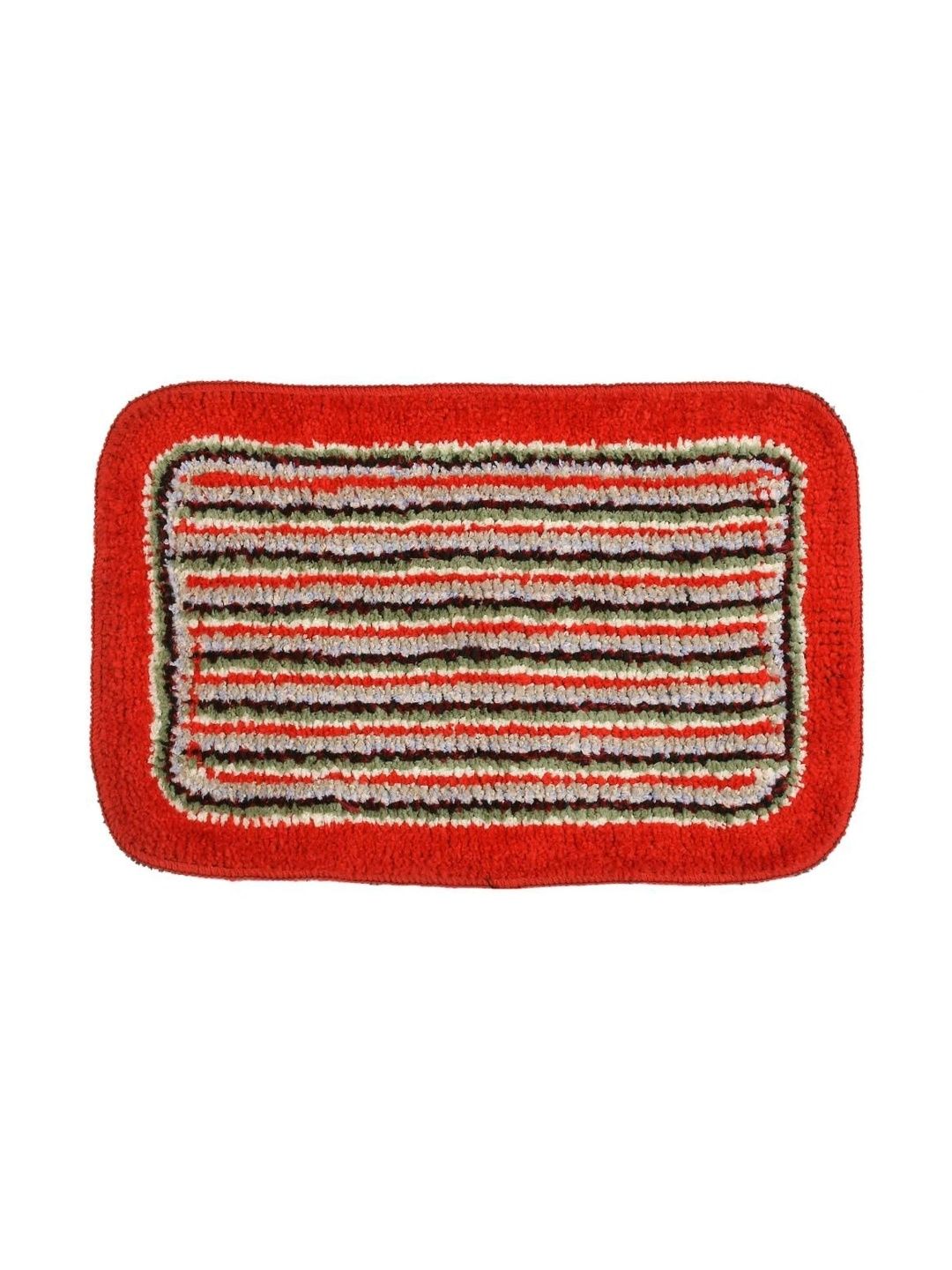 FINE TEX WORLD Red Striped Anti Skid Doormats-picture-36