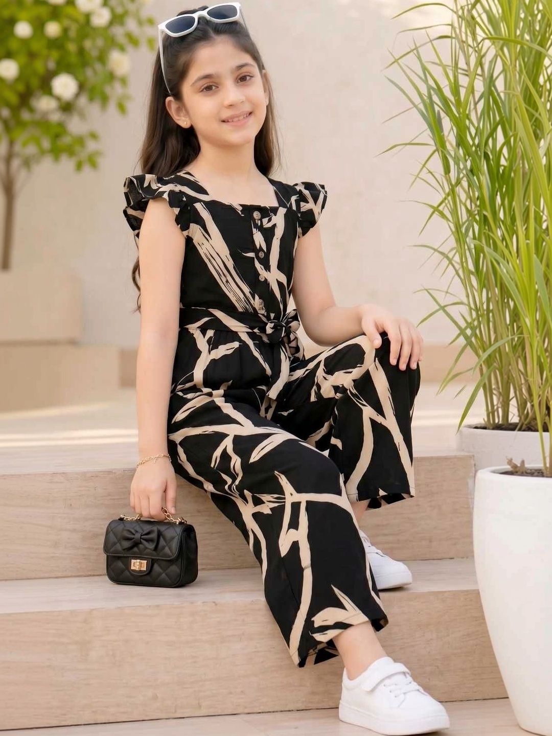 GLAMOUR WORLD GARMENTS Girls Printed Basic Jumpsuit-picture-18