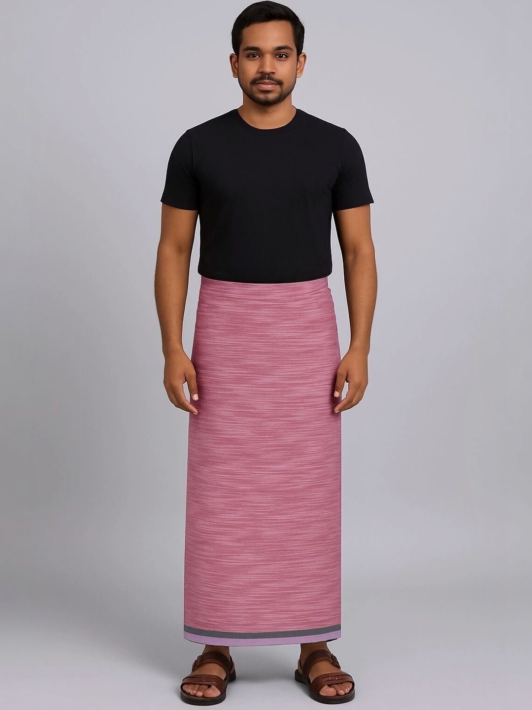 Radhika Handloom Men Striped Cotton Dhoti Dhotis-picture-33