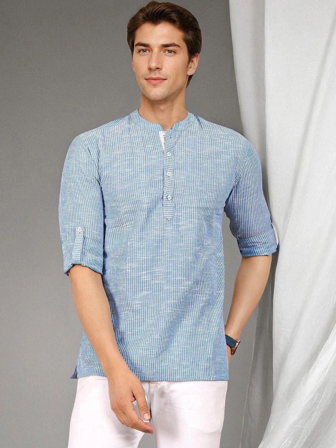 Anouk Rustic Men Striped Kurta-picture-26