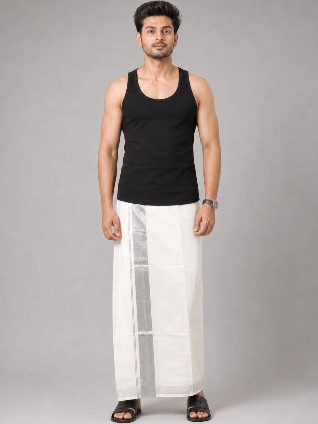 Radhika Handloom Men Cotton Dhoti Dhotis-picture-44