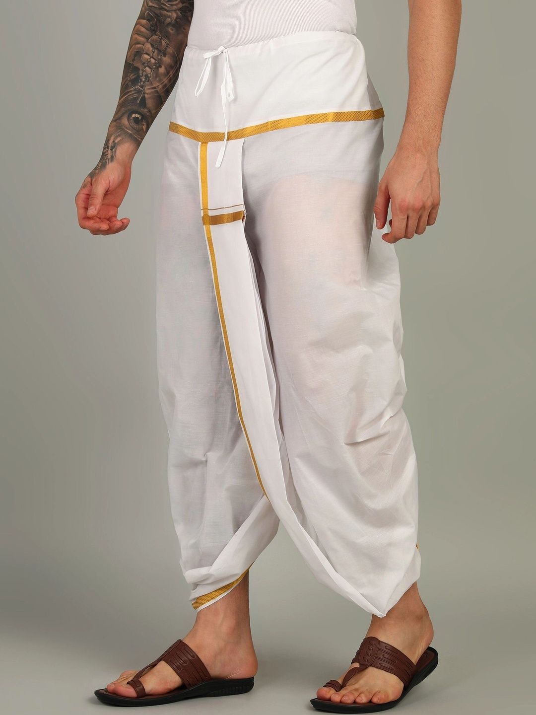 Sac Shree Aparajeet Creations Men Cotton Dhoti Dhotis-picture-35