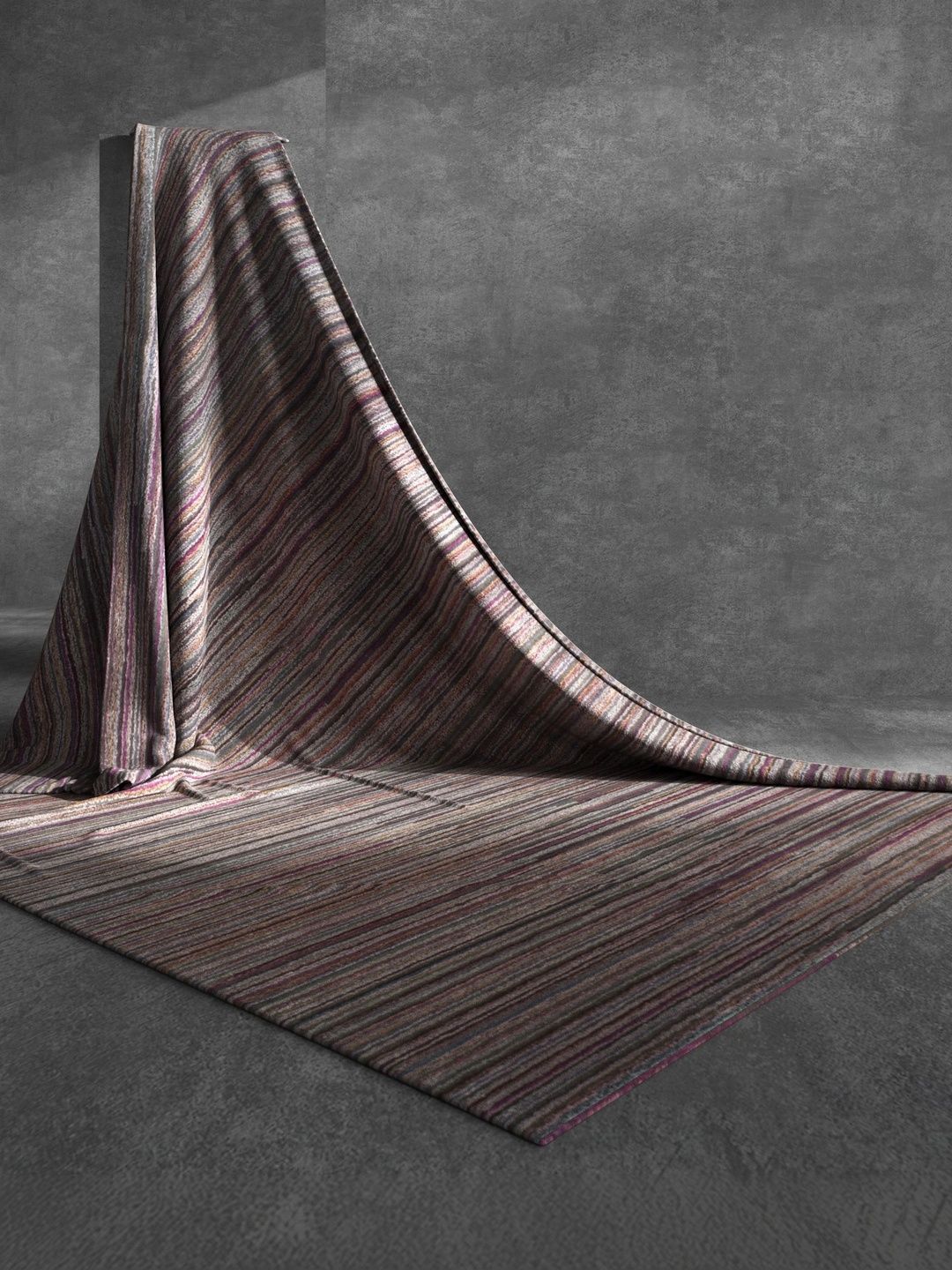 Jaipur Rugs Purple Striped Woollen Carpet-image-14