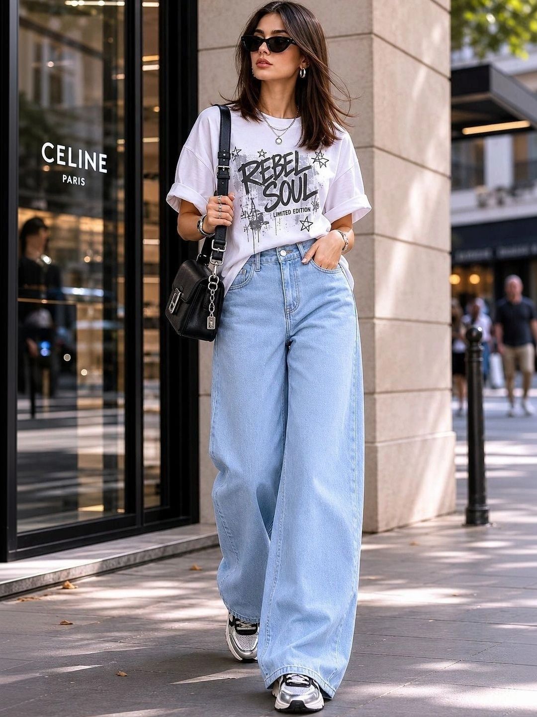 Kotty Women Wide Leg High-Rise Stretchable Jeans-picture-28