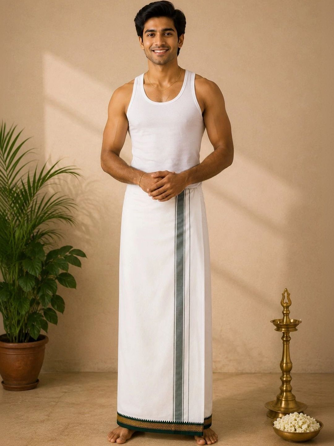 Sac Shree Aparajeet Creations Men Cotton Dhoti Dhotis-picture-40