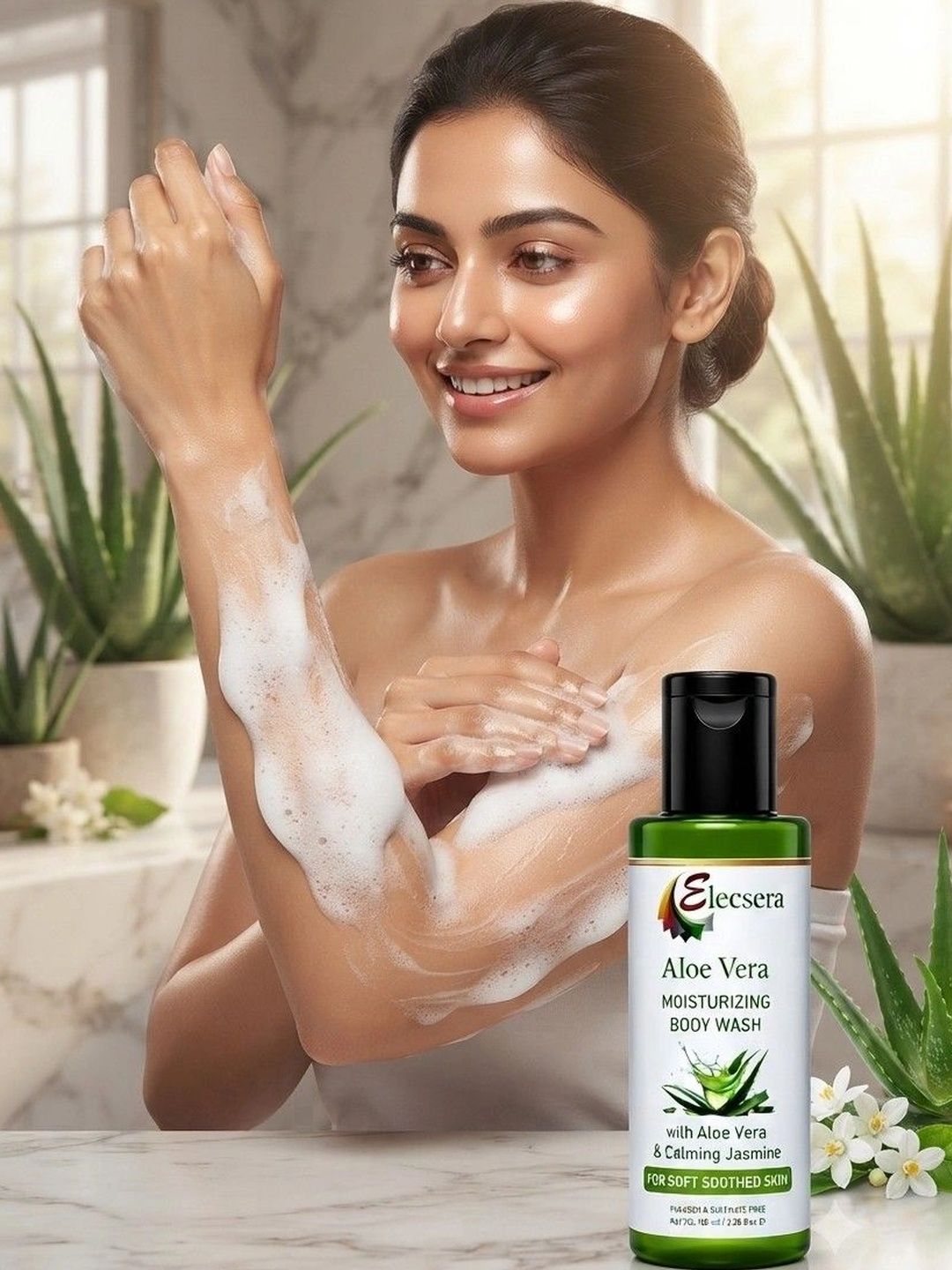 Elecsera Aloe Vera Shower Gel For Hydration - 100 ml-picture-6