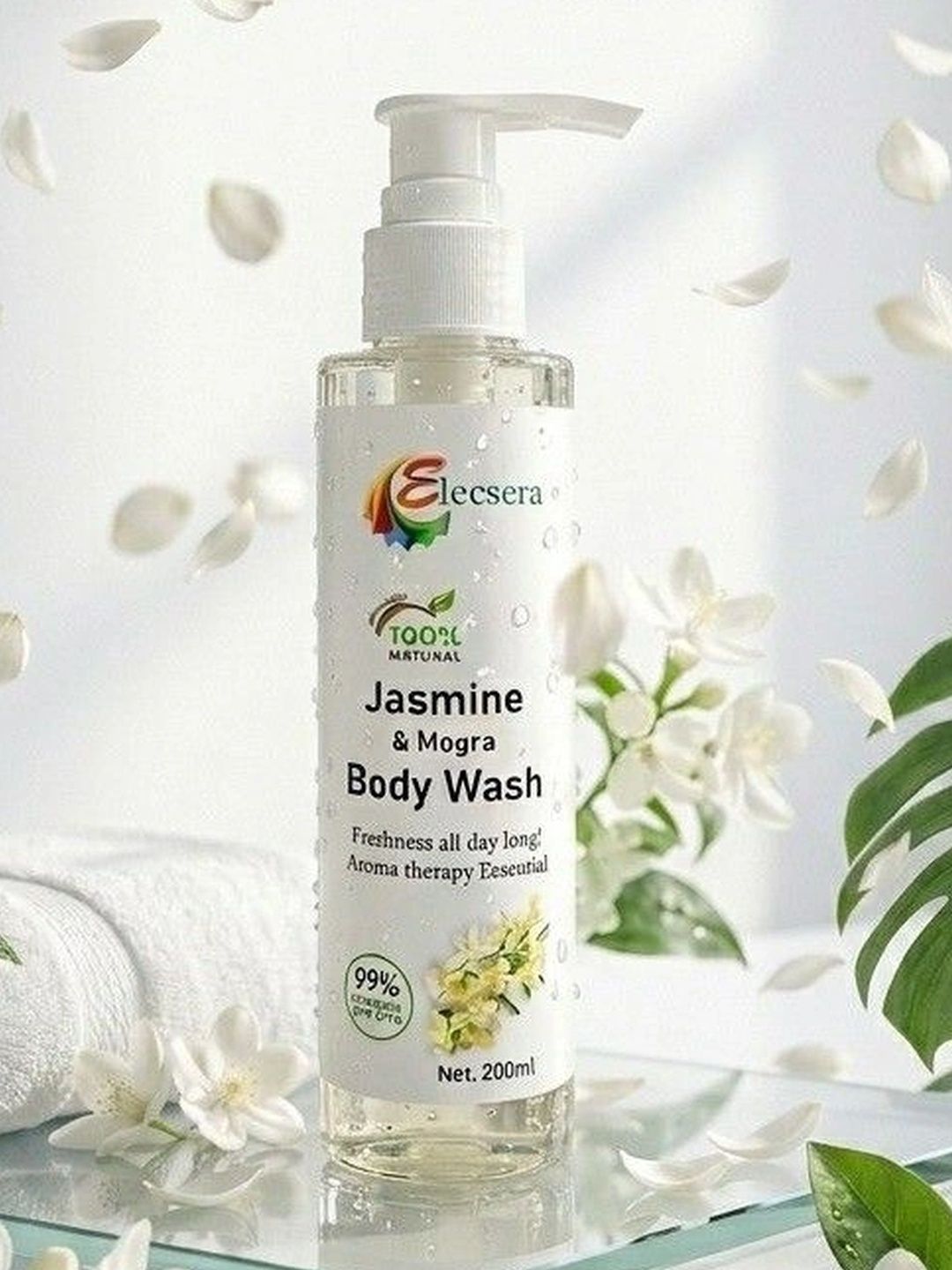 Elecsera Jasmine & Mogra Shower Gel For Hydration - 200 ml-picture-15