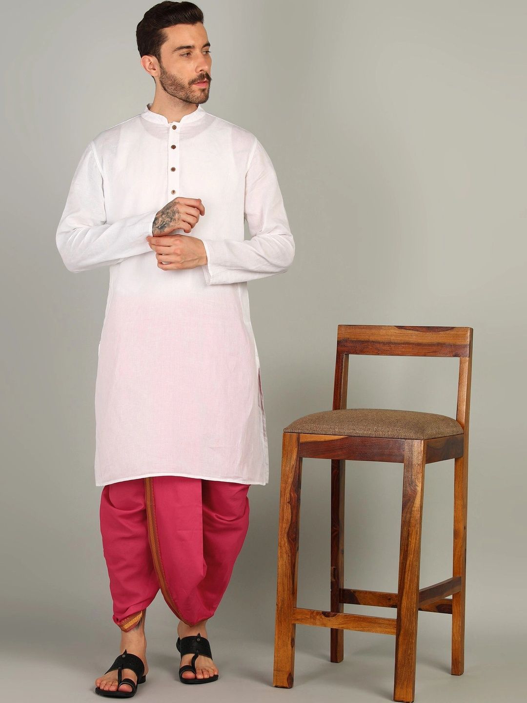Radhika Handloom Men Dhoti Dhotis-picture-36