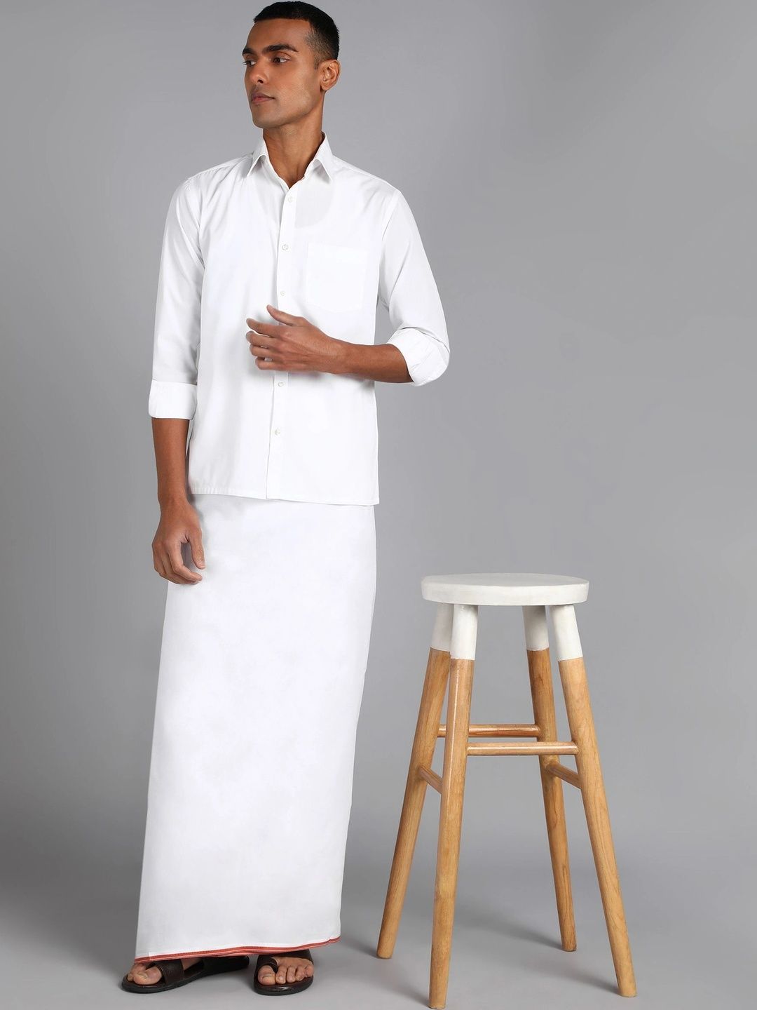 Radhika Handloom Men Cotton Dhoti Dhotis-image-47