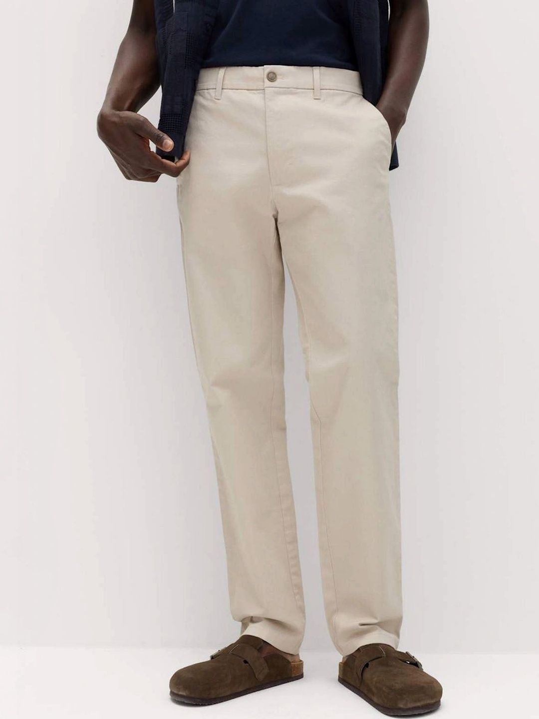 Marks & Spencer Regular Fit Stretch Chino Trousers-picture-52