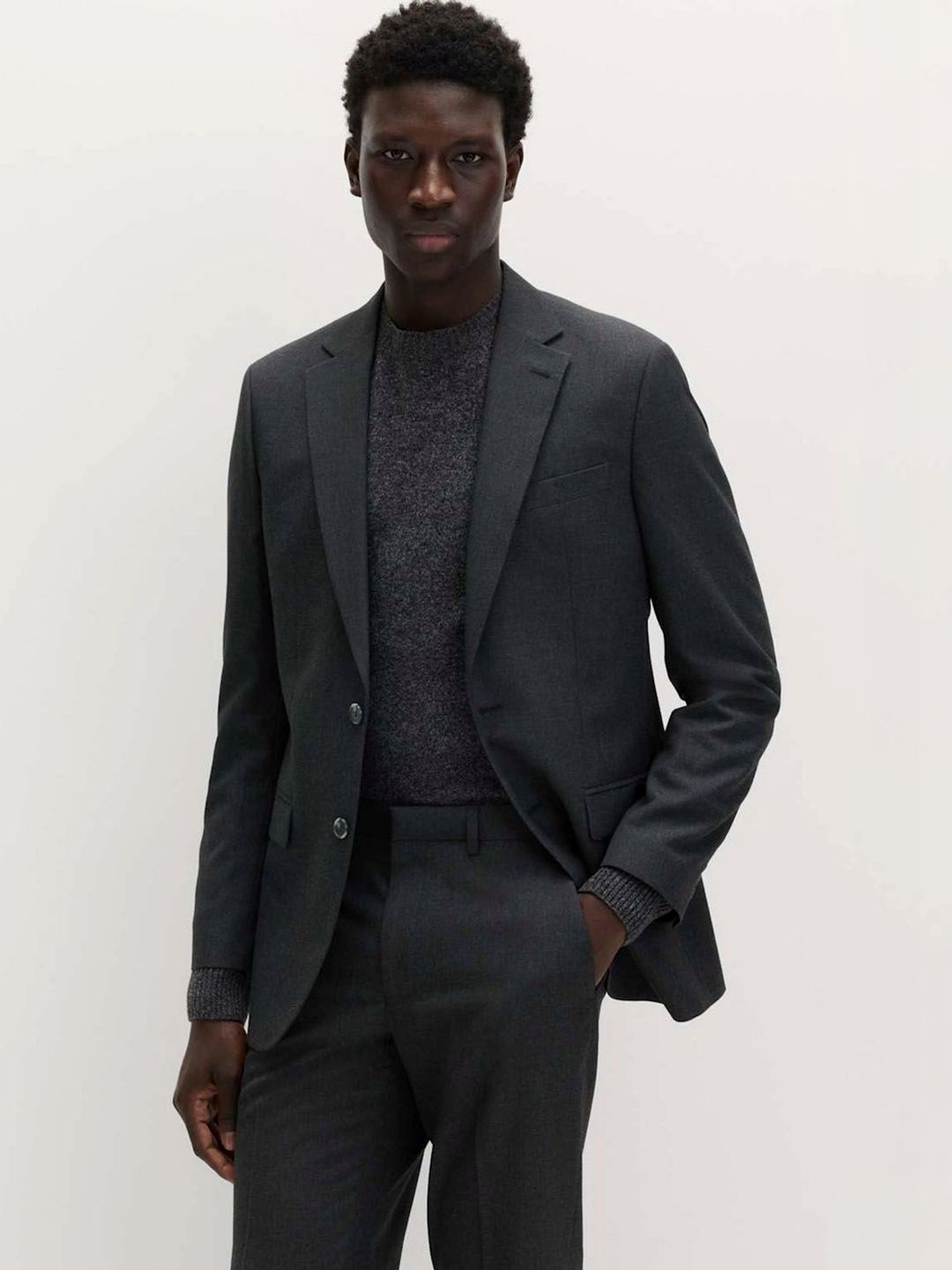 Marks & Spencer Regular Fit Machine Washable Suit Blazer-picture-38