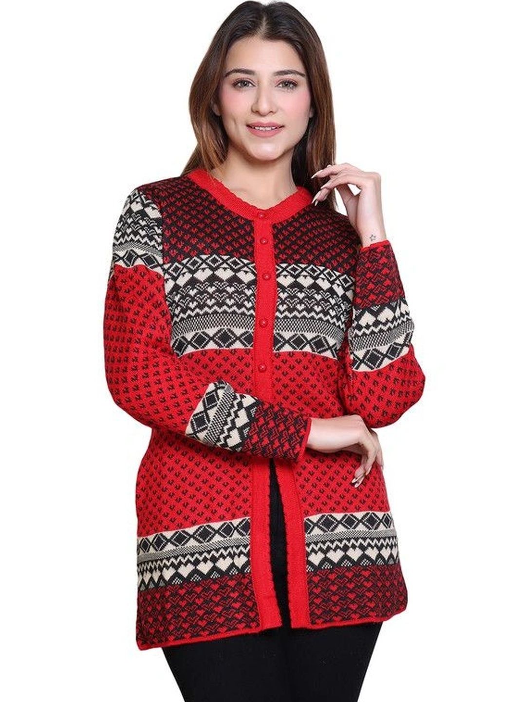 Grand Line Women Printed Cardigan-picture-10