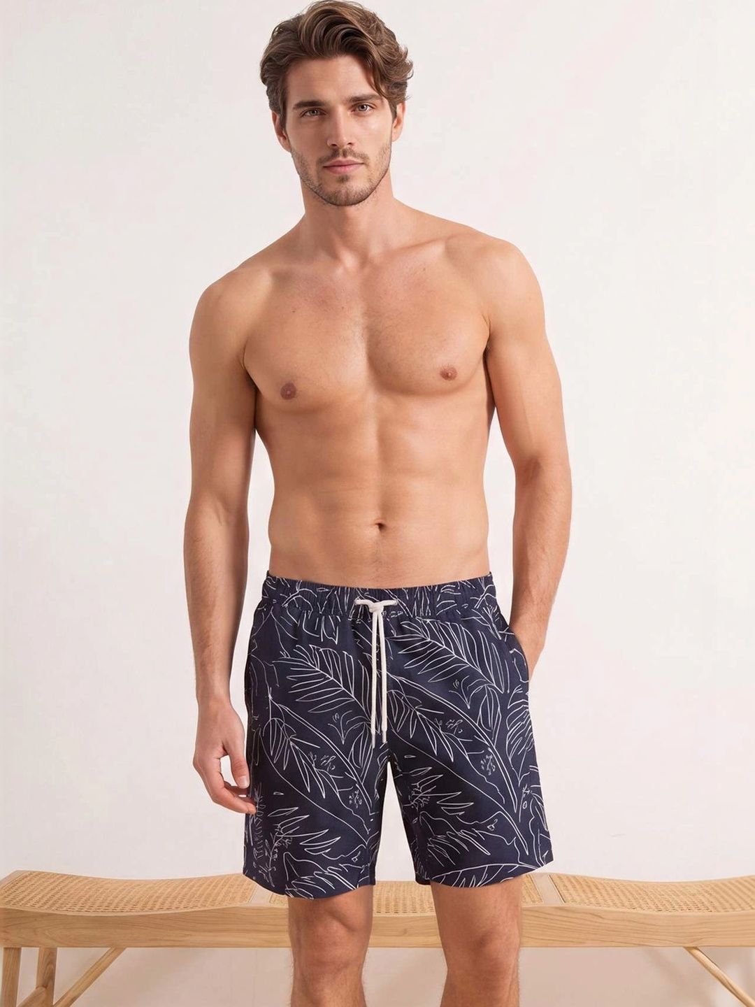 Trendyol Men Printed Swim Shorts Swim Bottoms-picture-27