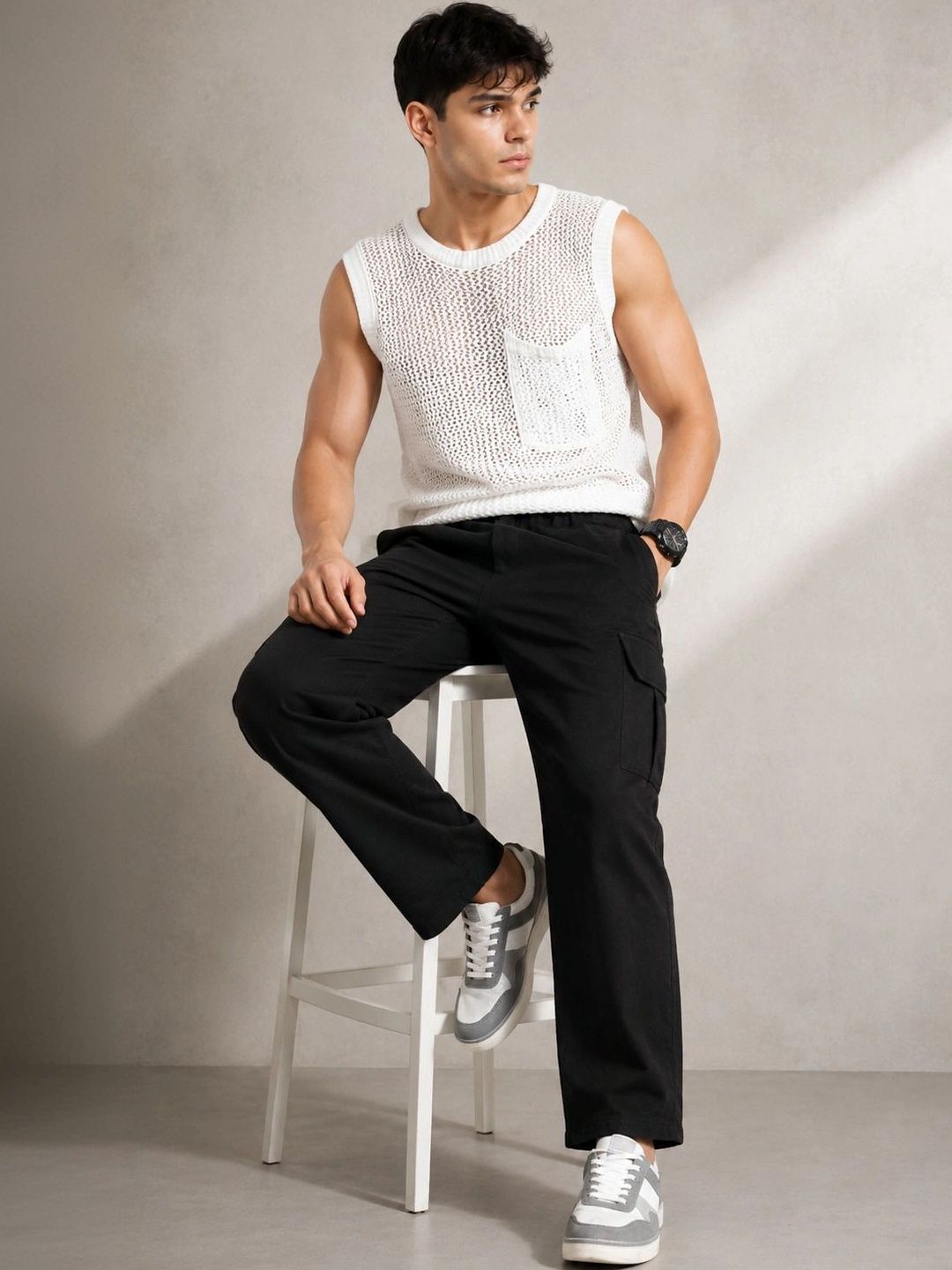 MaverIQ Men Smart Trousers-picture-22