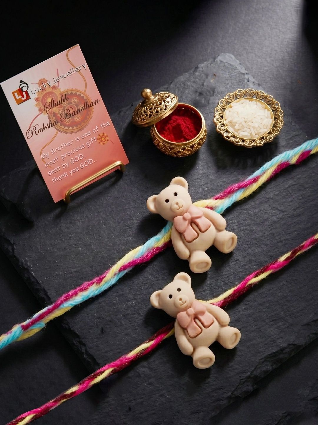 LUCKY JEWELLERY Thread Rakhi-image-18