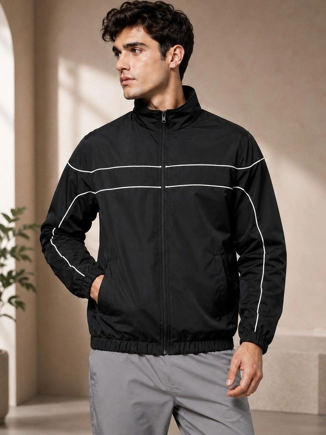 JKT Men Colourblocked Lightweight Training or Gym Sporty Jacket-picture-16