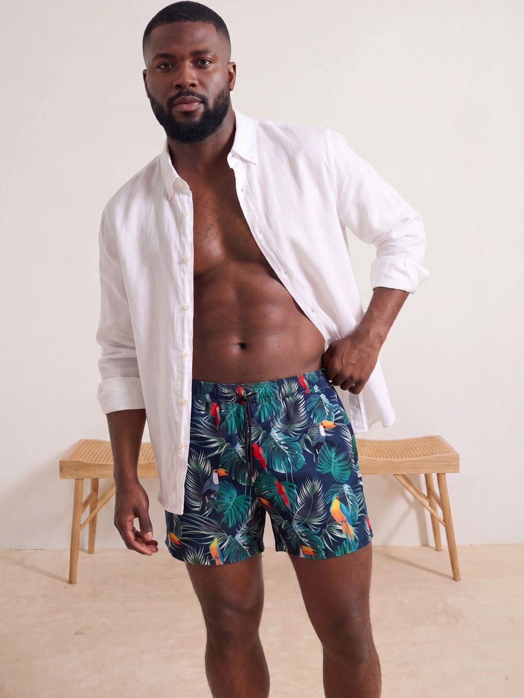Trendyol Men Printed Swim Shorts Swim Bottoms-picture-25