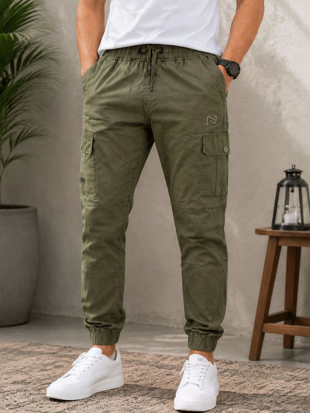 Rich own Men Regular Fit Cargos-image-18