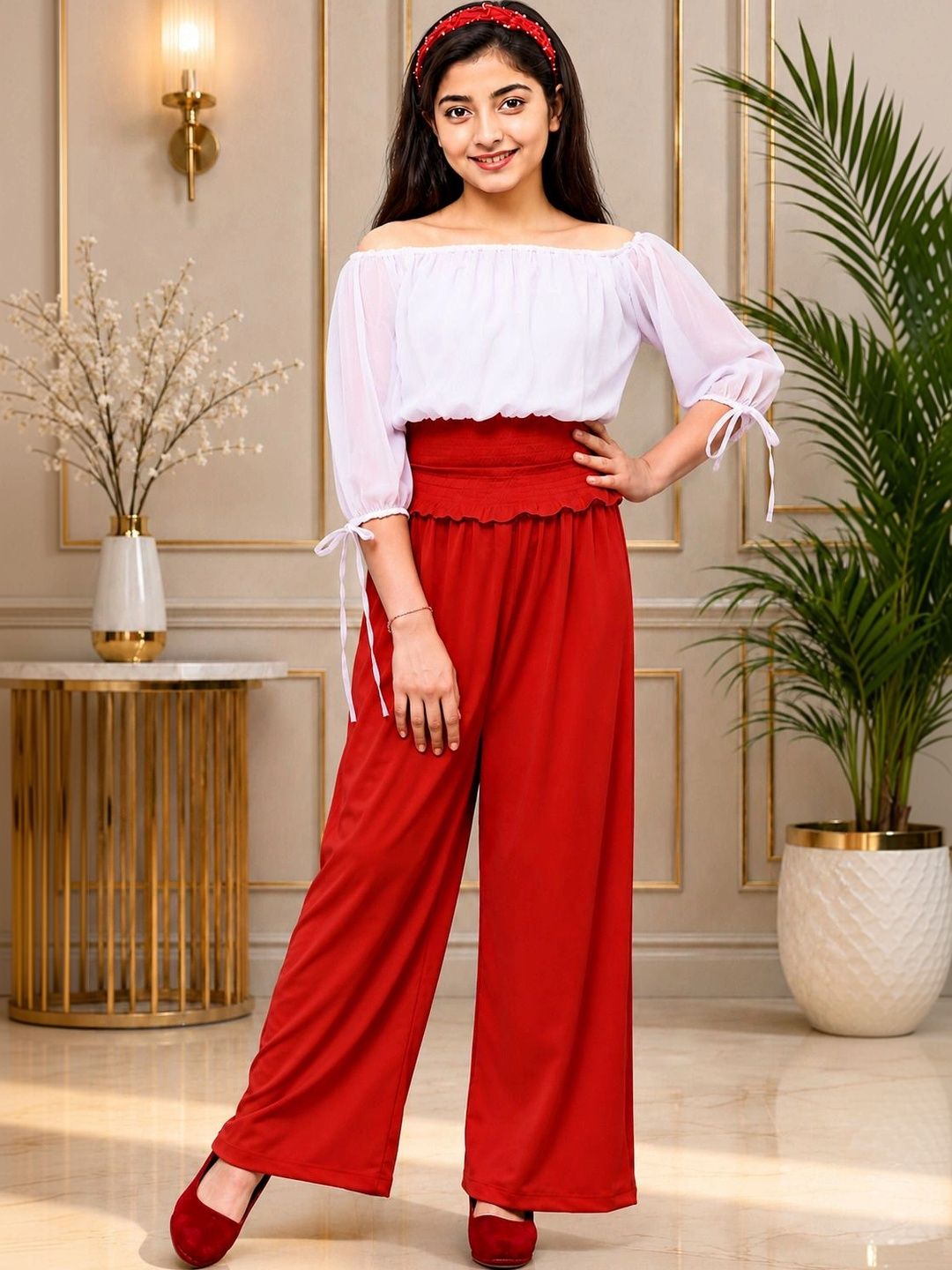 ORIEX THE ORIGINAL FASHION Girls Off-Shoulder Basic Jumpsuit-picture-11