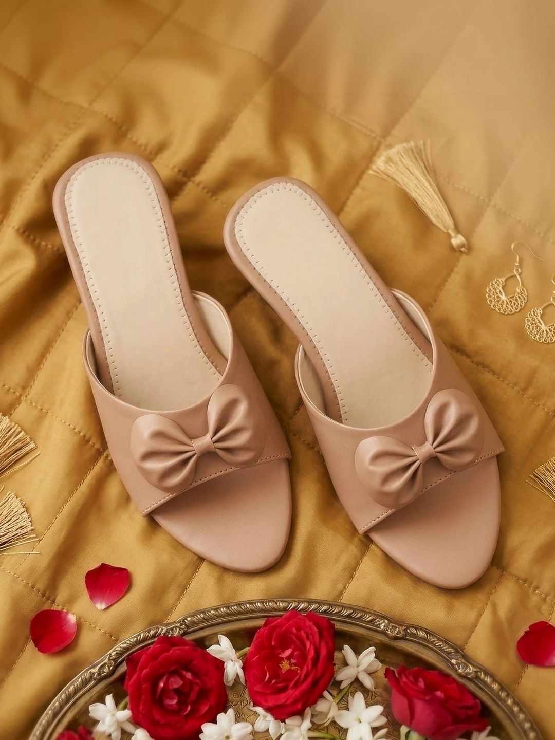 T-Rock Block Mules with Bows-picture-37