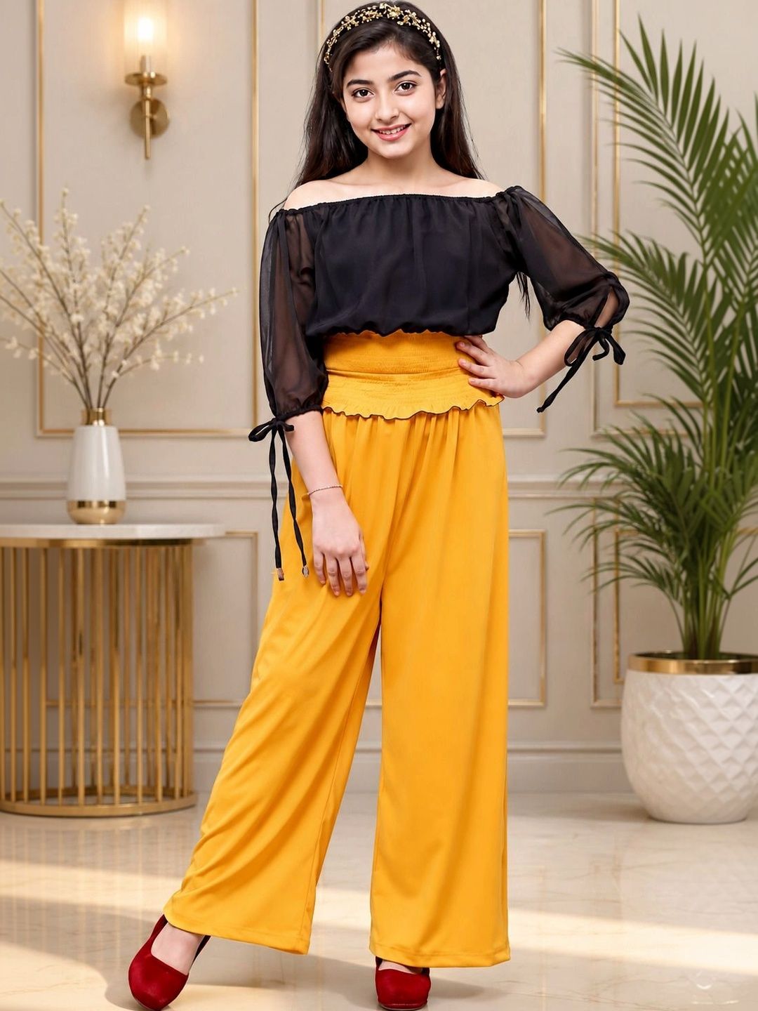 ORIEX THE ORIGINAL FASHION Girls Off-Shoulder Basic Jumpsuit-picture-29