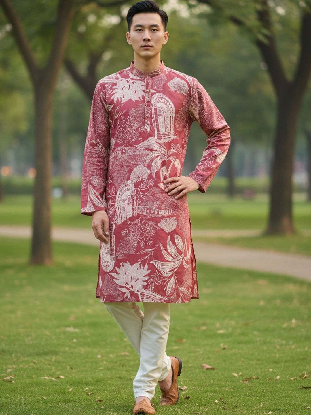 KASMEN CO. Men Ethnic Motifs Printed Kurta-picture-57
