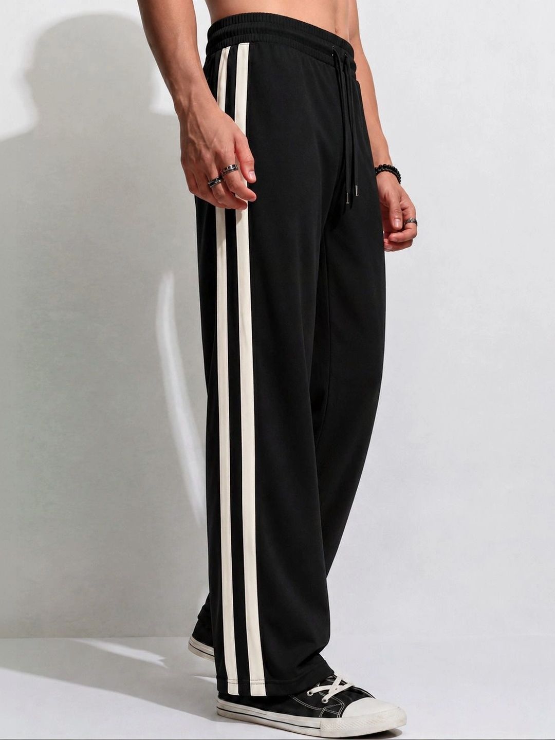 The Muted Threads Men Baggy Training Track Pants-image-17