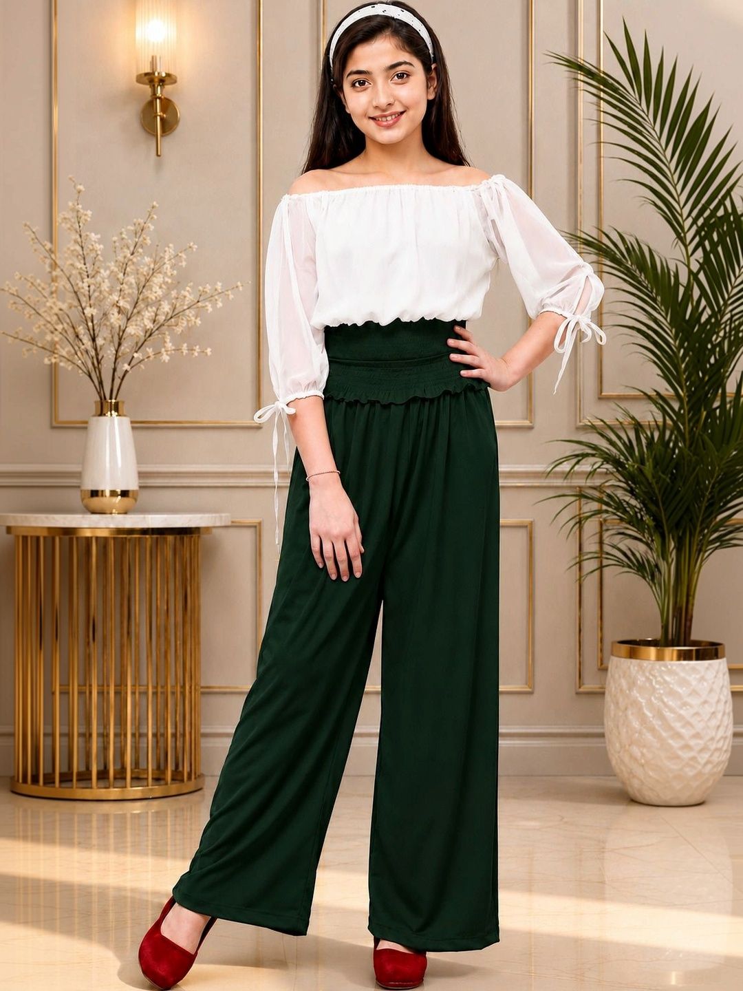 ORIEX THE ORIGINAL FASHION Girls Off-Shoulder Basic Jumpsuit-picture-22