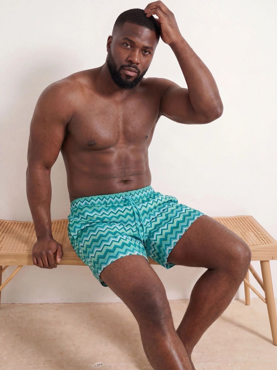 Trendyol Men Printed Swim Shorts Swim Bottoms-picture-34
