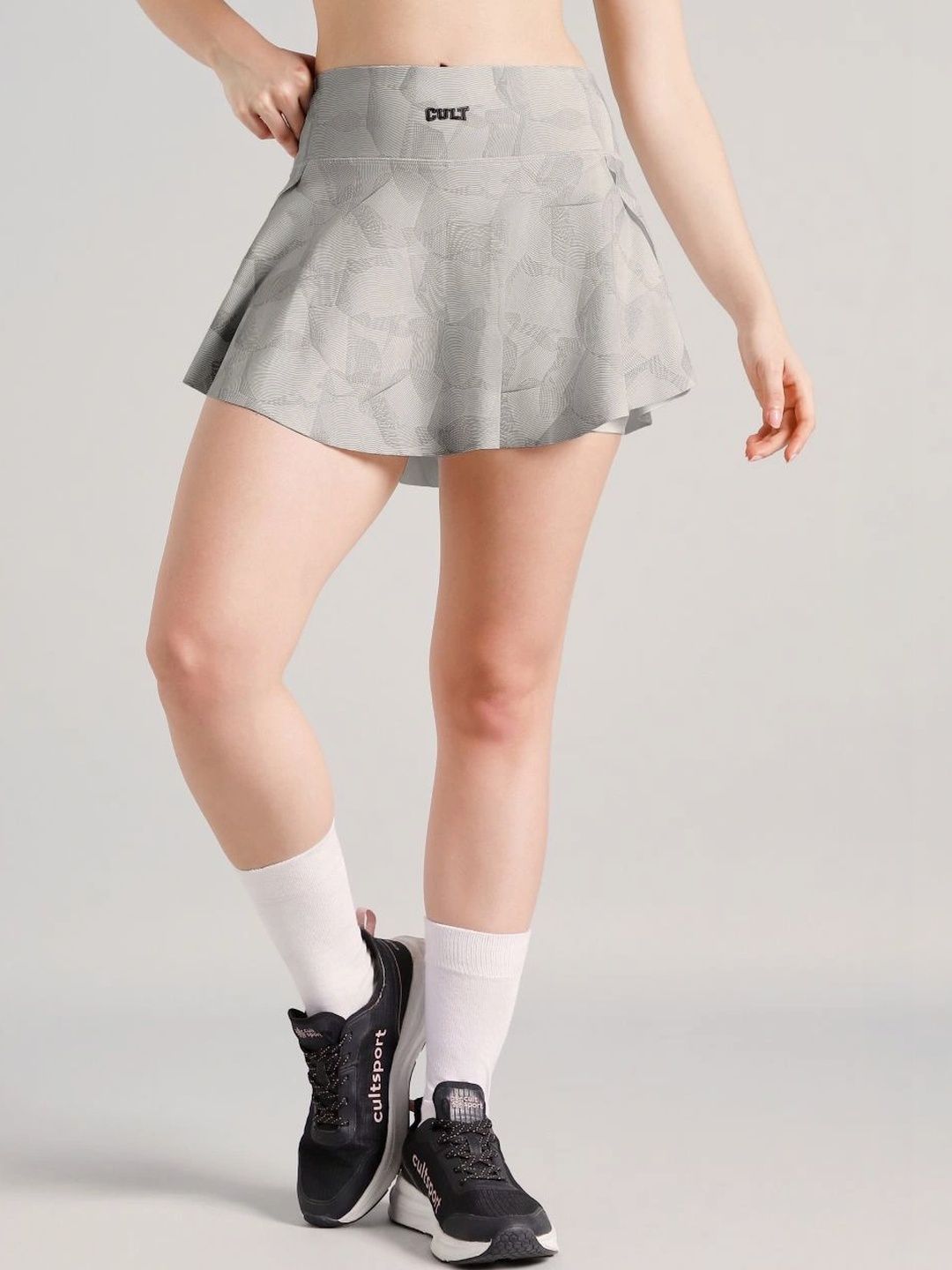 CULT Women Abstract Mini Flared Skirt
