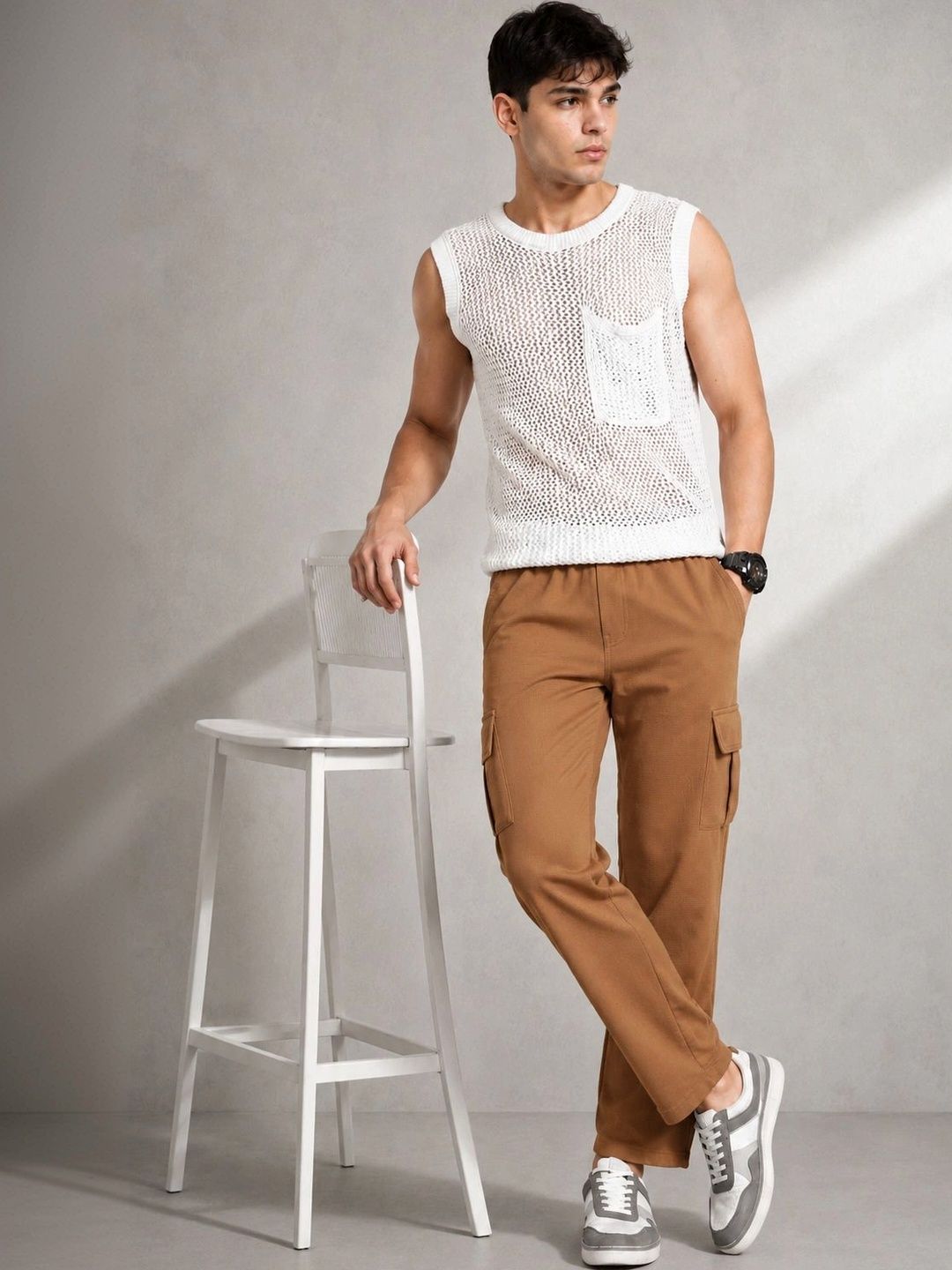 MaverIQ Men Smart Trousers-picture-41